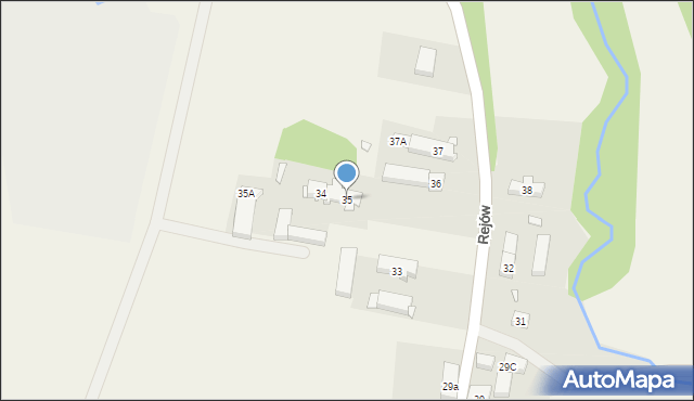 Rejów, Rejów, 35, mapa Rejów