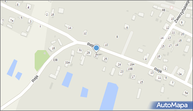 Rejowiec, Reja Mikołaja, 27, mapa Rejowiec