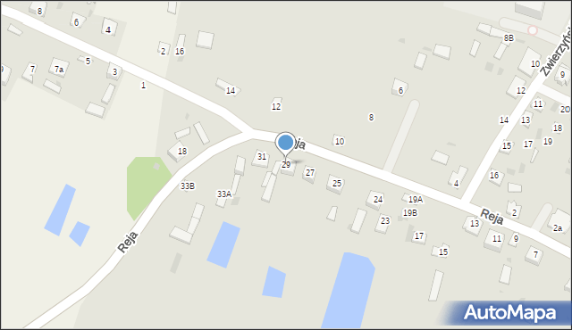Rejowiec, Reja Mikołaja, 29, mapa Rejowiec