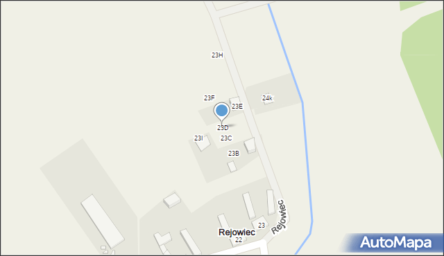 Rejowiec, Rejowiec, 23D, mapa Rejowiec