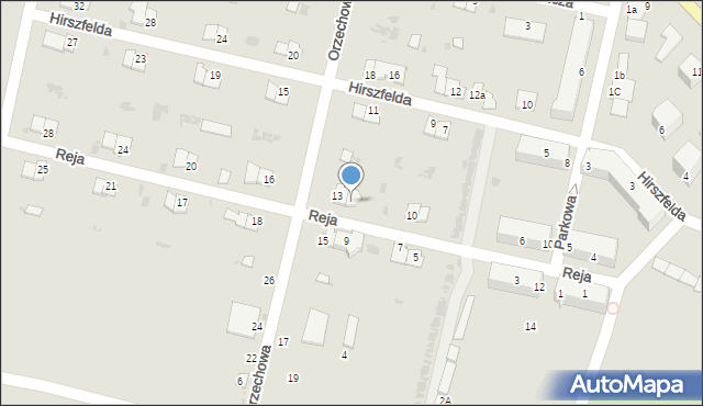 Rejowiec Fabryczny, Reja Mikołaja, 12, mapa Rejowiec Fabryczny