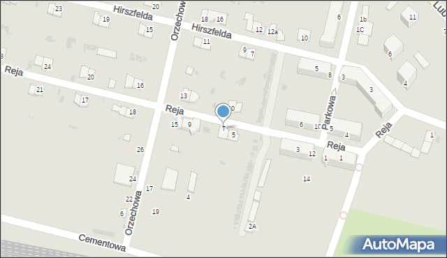 Rejowiec Fabryczny, Reja Mikołaja, 7, mapa Rejowiec Fabryczny