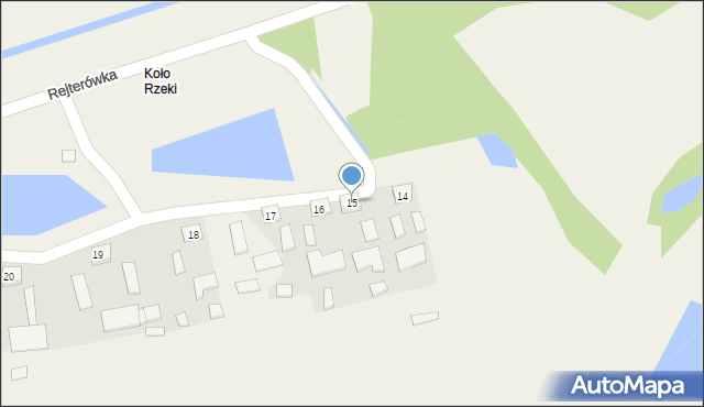 Rejterówka, Rejterówka, 15, mapa Rejterówka