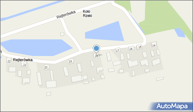 Rejterówka, Rejterówka, 18, mapa Rejterówka