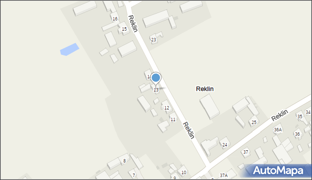 Reklin, Reklin, 13, mapa Reklin