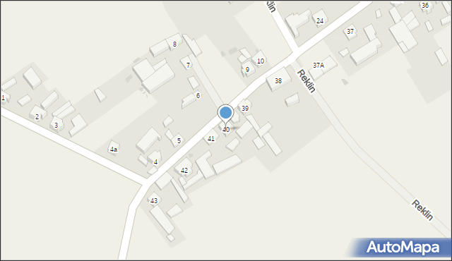 Reklin, Reklin, 40, mapa Reklin