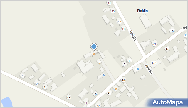 Reklin, Reklin, 8, mapa Reklin