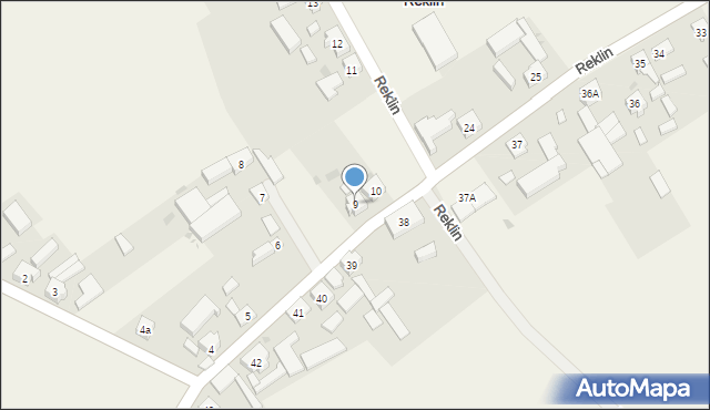 Reklin, Reklin, 9, mapa Reklin