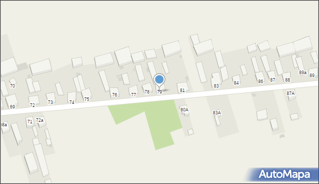 Rękoraj, Rękoraj, 79, mapa Rękoraj