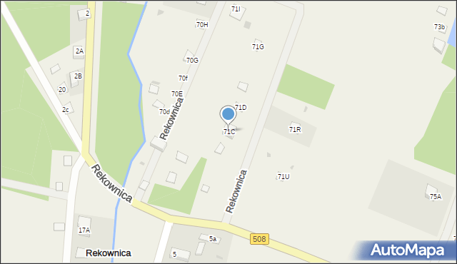 Rekownica, Rekownica, 71C, mapa Rekownica