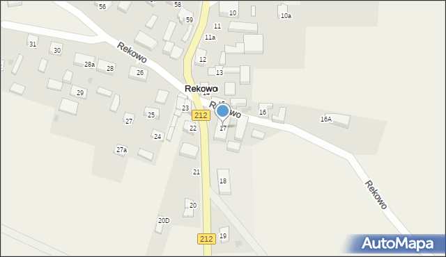 Rekowo, Rekowo, 17, mapa Rekowo