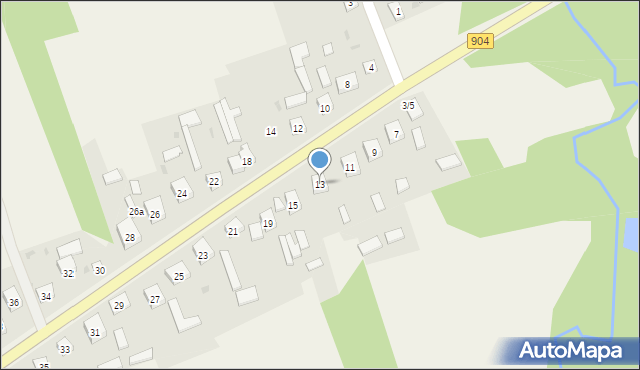 Rększowice, Rększowice, 13, mapa Rększowice