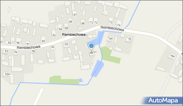 Rembiechowa, Rembiechowa, 69, mapa Rembiechowa