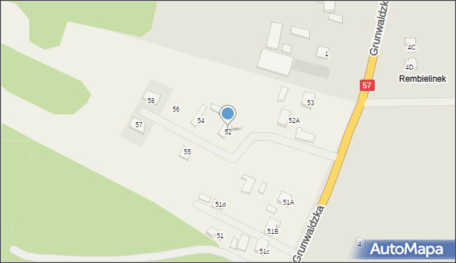 Rembielin, Rembielin, 52, mapa Rembielin