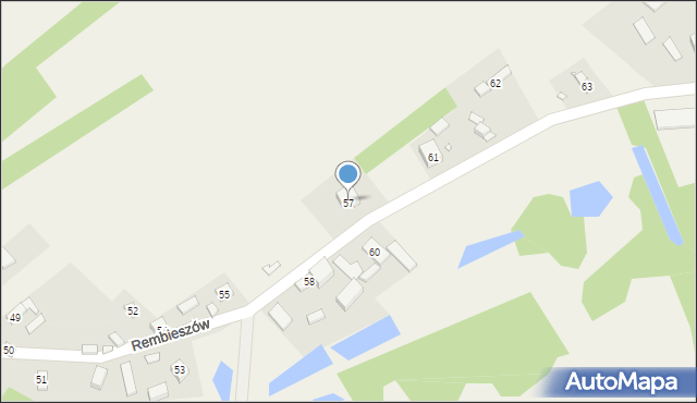 Rembieszów, Rembieszów, 57a, mapa Rembieszów