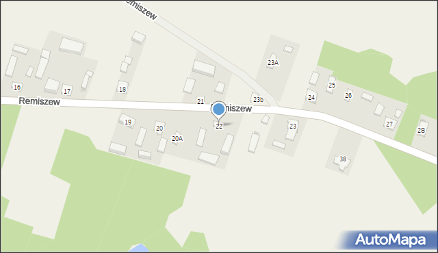 Remiszew, Remiszew, 22, mapa Remiszew