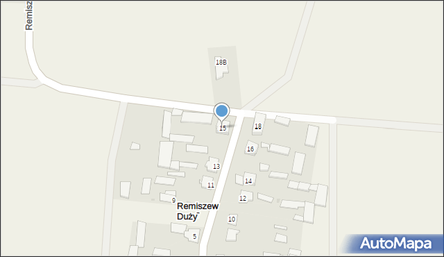 Remiszew Duży, Remiszew Duży, 15, mapa Remiszew Duży