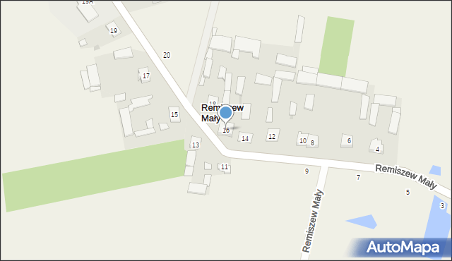 Remiszew Mały, Remiszew Mały, 16, mapa Remiszew Mały