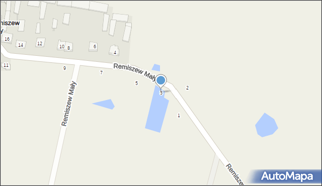 Remiszew Mały, Remiszew Mały, 3, mapa Remiszew Mały