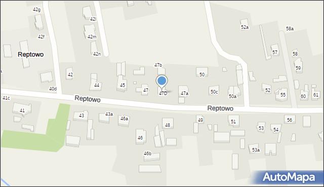Reptowo, Reptowo, 47D, mapa Reptowo