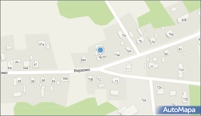 Reptowo, Reptowo, 70, mapa Reptowo