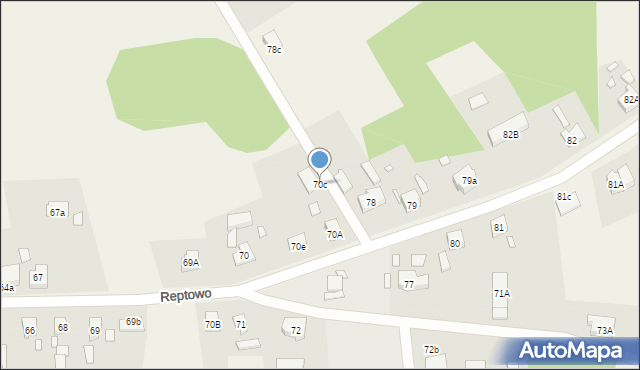 Reptowo, Reptowo, 70c, mapa Reptowo