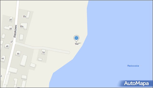 Reskowo, Reskowo, 54a, mapa Reskowo