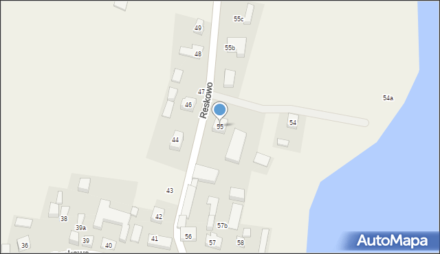 Reskowo, Reskowo, 55, mapa Reskowo