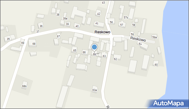 Reskowo, Reskowo, 64, mapa Reskowo