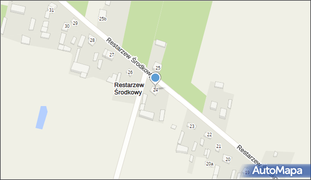 Restarzew Środkowy, Restarzew Środkowy, 24, mapa Restarzew Środkowy