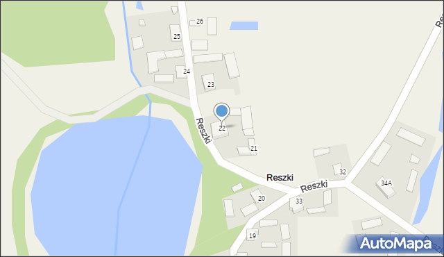 Reszki, Reszki, 22, mapa Reszki