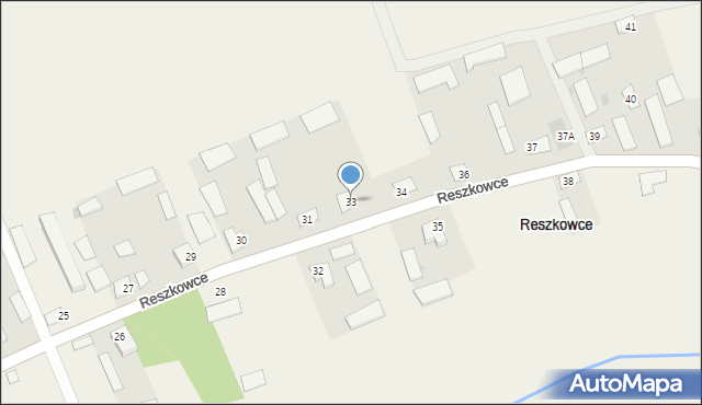 Reszkowce, Reszkowce, 33, mapa Reszkowce