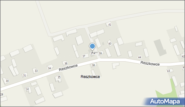 Reszkowce, Reszkowce, 37A, mapa Reszkowce