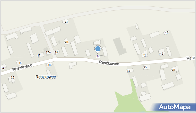 Reszkowce, Reszkowce, 44, mapa Reszkowce