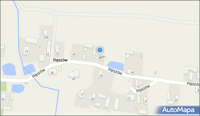 Ręszów, Ręszów, 18, mapa Ręszów