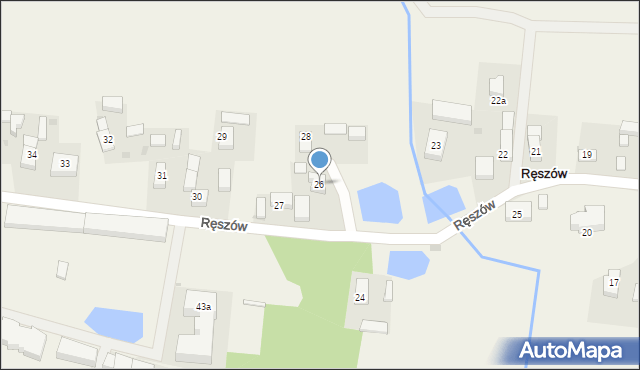 Ręszów, Ręszów, 26, mapa Ręszów