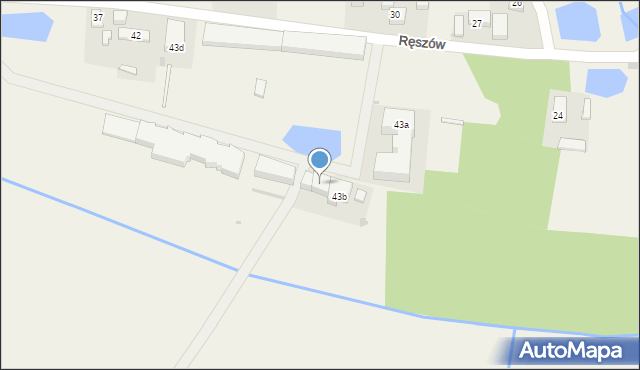 Ręszów, Ręszów, 43c, mapa Ręszów