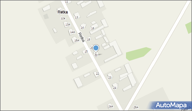 Retka, Retka, 21, mapa Retka
