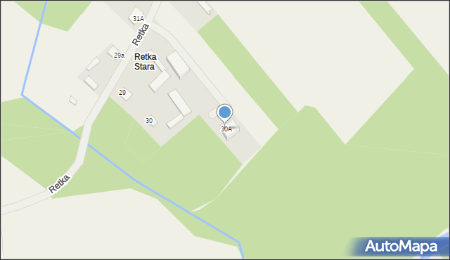 Retka, Retka, 30A, mapa Retka
