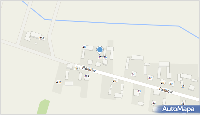 Retków, Retków, 47, mapa Retków