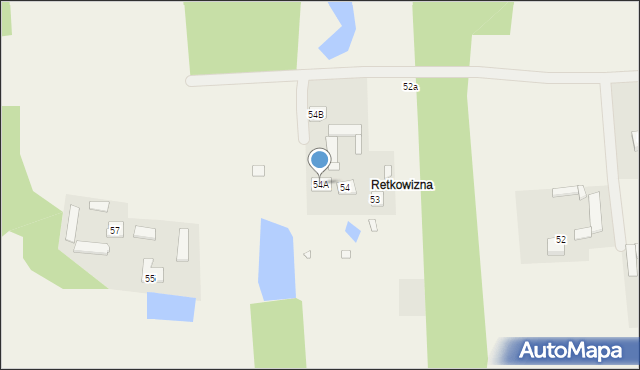 Retków, Retków, 54A, mapa Retków