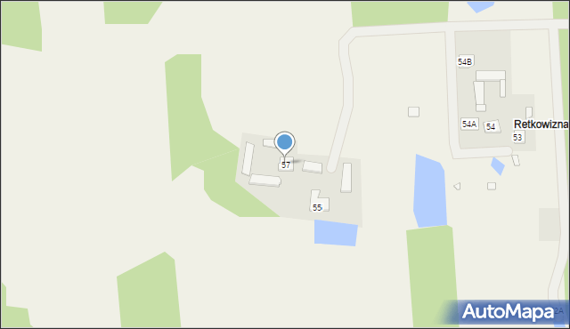Retków, Retków, 57, mapa Retków