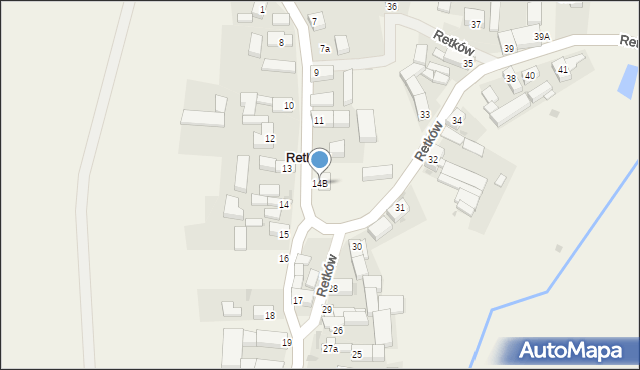 Retków, Retków, 14B, mapa Retków