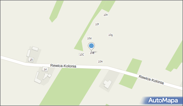 Rewica-Kolonia, Rewica-Kolonia, 10B, mapa Rewica-Kolonia