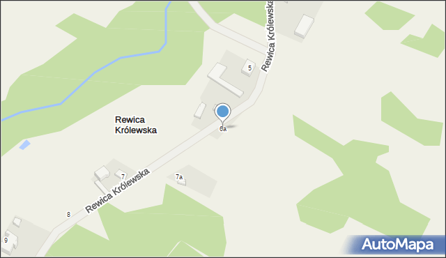 Rewica Królewska, Rewica Królewska, 6a, mapa Rewica Królewska