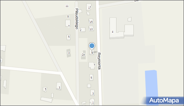 Rościszewo, Reymonta Władysława, 9, mapa Rościszewo