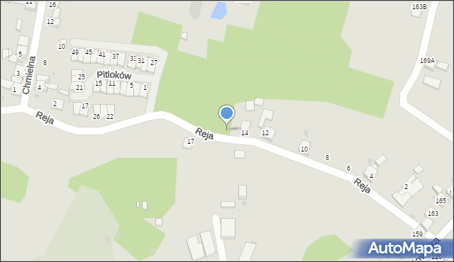 Ruda Śląska, Reja Mikołaja, 16, mapa Rudy Śląskiej