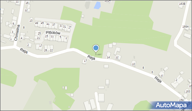 Ruda Śląska, Reja Mikołaja, 16b, mapa Rudy Śląskiej