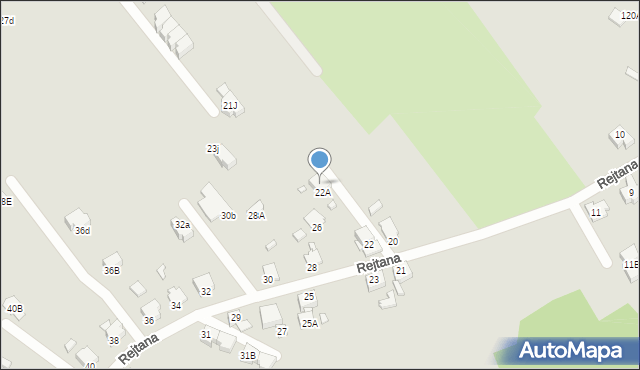 Rybnik, Rejtana Tadeusza, 24, mapa Rybnika