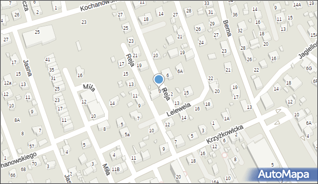 Rydułtowy, Reja Mikołaja, 3, mapa Rydułtowy